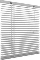Decosol Horizontale Jaloezie Aluminium - 25 mm - Zilver - Maat: 220 x 180 cm
