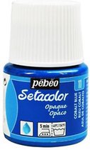 Pébéo Setacolor Blauwe Textielverf - 45ml textielverf voor donkere en lichte stoffen