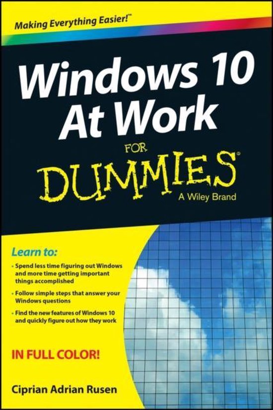 Windows 10 At Work For Dummies - cover