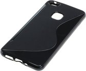 OTB hoge kwaliteit TPU case geschikt voor Huawei P10 Lite S-Curve zwart