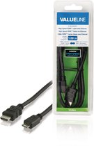 Valueline Vlvb34500b10 High Speed HdmiÂ™ -kabel met Ethernet HdmiÂ™-connector - HdmiÂ™ Mini-connector 1,00 M Zwart