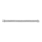 New Bling 9NB 0238 Zilveren tennisarmband - drie rijen zirkonia rond - lengte 19 cm - zilverkleurig