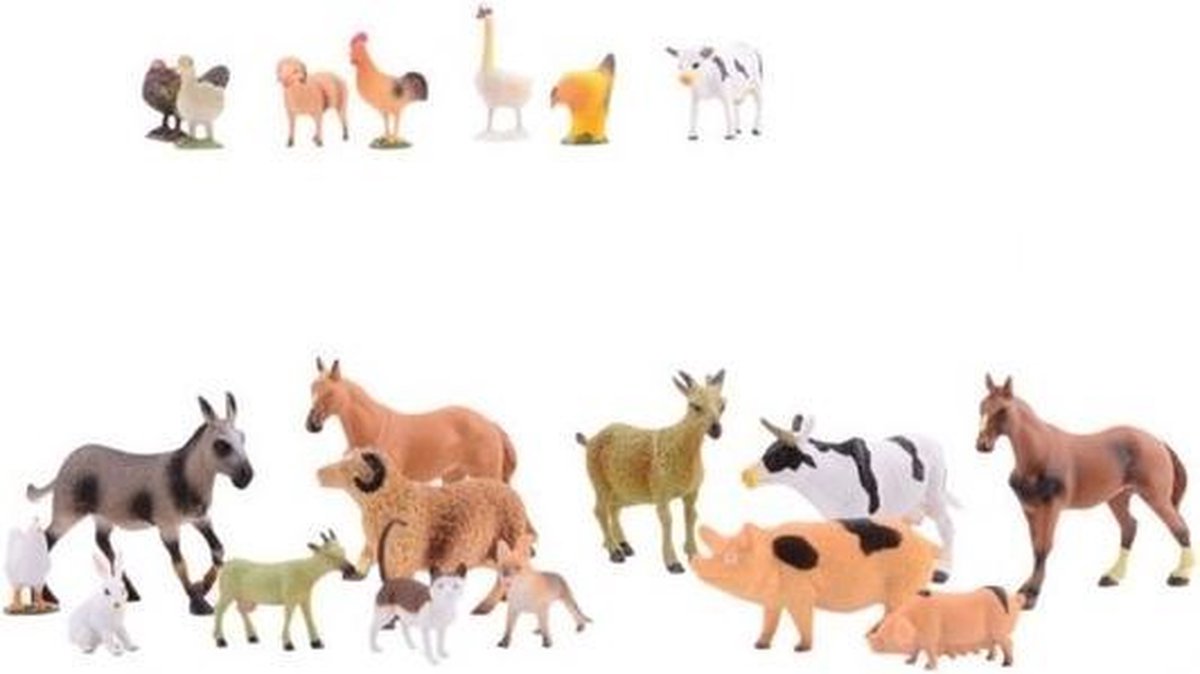 Plastic boerderij dieren 20 stuks | bol.com