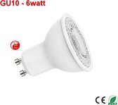 GU10 dimbare ledspot (wit) 6w warm-wit