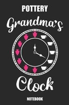 Pottery Grandma s Clock Notebook