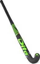 DITA FiberTec C45 L-Bow Hockeystick Unisex - Fluo groen/zwart
