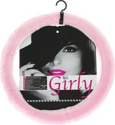 stuurhoes Girly universeel pluche roze 37-39 cm