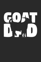 Goat Notebook 'Goat Dad' - Goat Diary - Father's Day Gift for Animal Lover - Mens Writing Journal