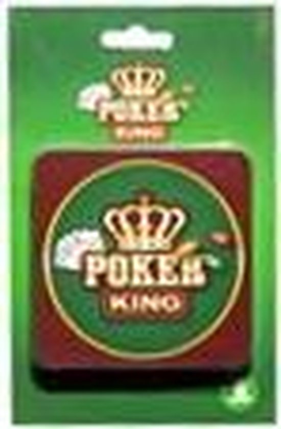 Thumbnail van een extra afbeelding van het spel onderzetters Poker King - 4 stuks