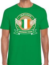 Groen Ireland drinking team t-shirt heren 2XL