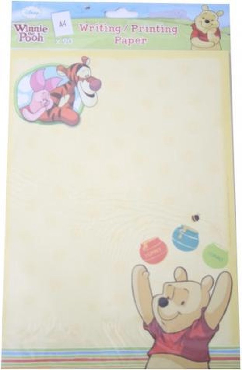 Disney Schrijfpapier (20 vellen) 80 gram a4 winnie the pooh