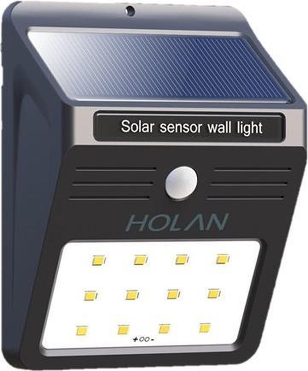 Top Honderd Holan Solar LEDlamp met bewegingssensor Holan