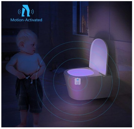 Smaak molen Herinnering Toilet LED Licht - Toilet LED Lamp - Multicolor - WC led - Glow Toilet -  Toilet LED... | bol.com
