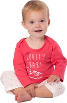 Amantes meisjes baby Pyjama roze/rood -  Lovely Baby - maat 86/92