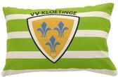 vv Kloetinge - Kussenhoes - 40x60 cm - Groen/Wit