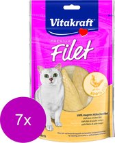 Vitakraft Premium Filet Chicken - Kattensnack - 7 x Kip 70 g