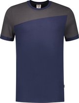 Tricorp T-shirt Bicolor Naden 102006 Ink / Donkergrijs - Maat L