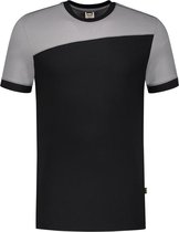 Tricorp T-shirt Bicolor Naden 102006 Zwart / Grijs - Maat 5XL