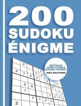 200 Sudoku nigme - Difficile Livre Puzzle Grand Format - Avec Solutions