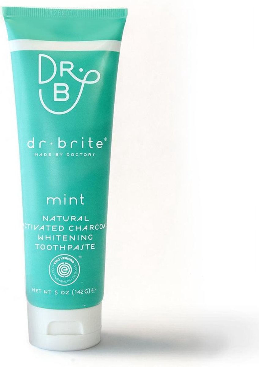 Dr. Brite 100% Natuurlijke Tandpasta met charcoal (houtskool) voor witte tanden en gezond tandvlees