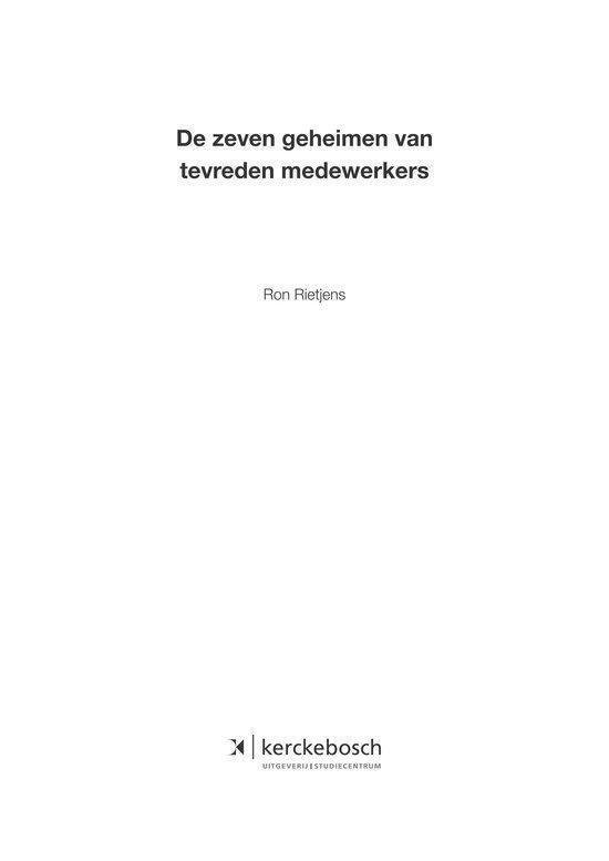 De zeven geheimen van tevreden medewerkers