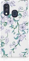 Samsung A40 Standcase Hoesje Blossom White