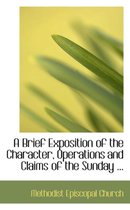 A Brief Exposition of the Character, Operations and Claims of the Sunday ...