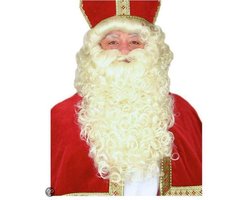 Pruik + baard Sint Luxe
