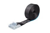 Bagagegordel 25 mm 1M Geel - Verzinkte Klemgesp
