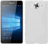 Microsoft Lumia 950 XL Silicone Case s-style hoesje Wit