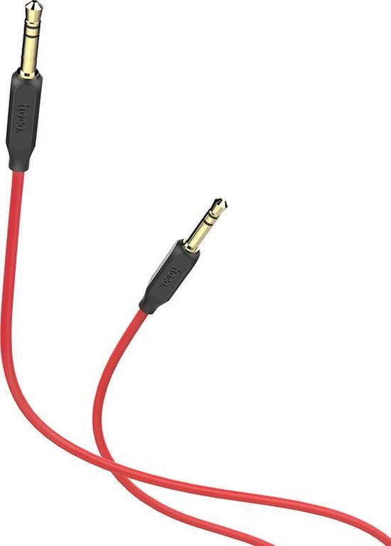 HOCO UPA11 - AUX Audiokabel - 3,5mm naar 3,5mm Jack - 1 meter - Zwart | bol