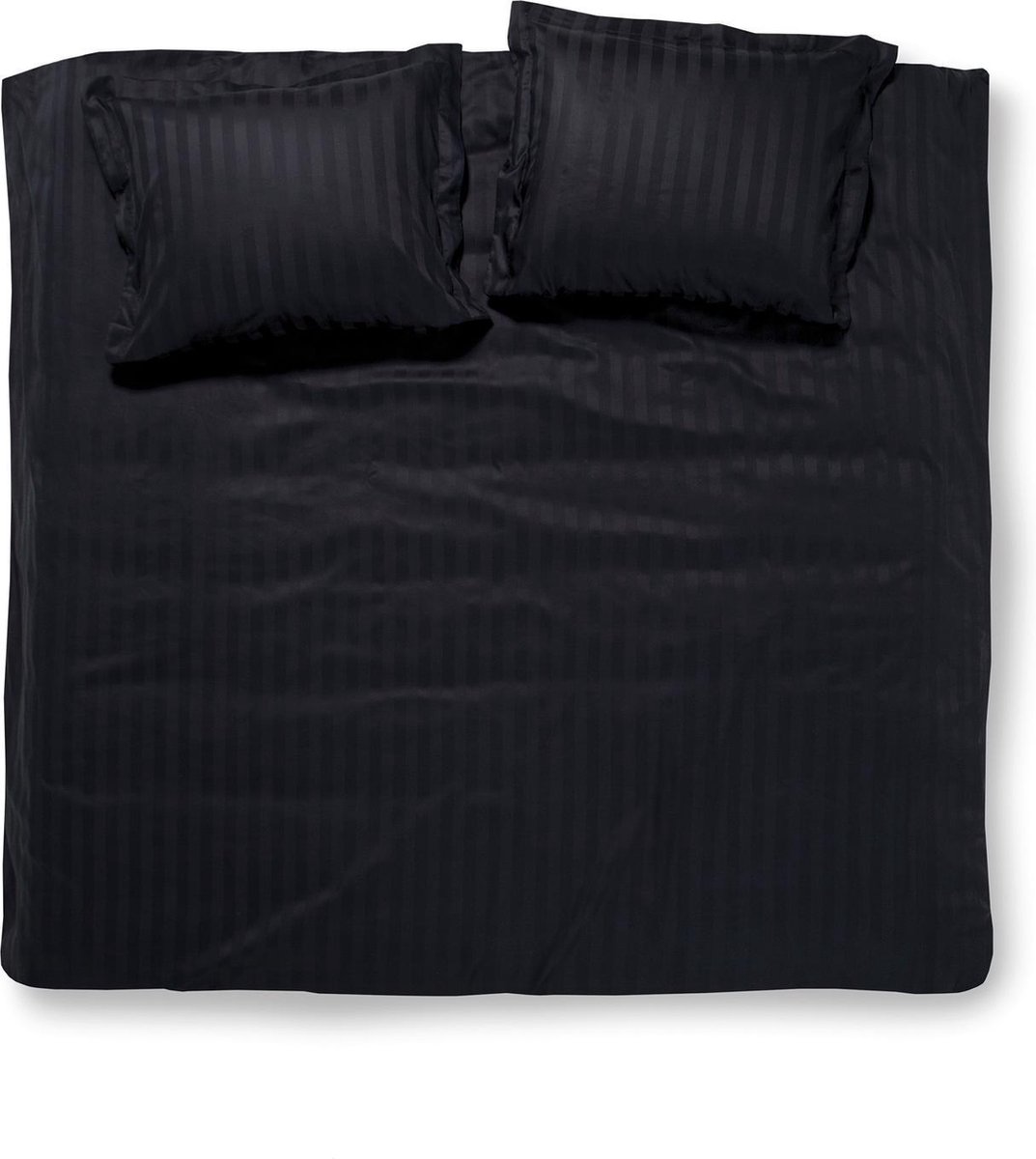Damai Linea - Dekbedovertrek - 200x200/220 cm - Tweepersoons - Zwart + 2 kussenslopen 60x70
