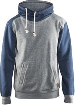 Blaklader Hooded sweatshirt 3399-1157 - Grijs mêlee/Blauw - 4XL