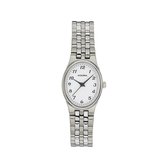 Mooi dames horloge -edelstaal band-zilverkleurig-AB6365