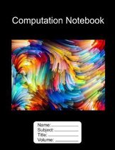 Computation Book. 8.5 x11 Fractal Design 100 Pages Graph Paper