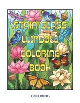 Coloring (Stain Glass Window Coloring Book): Advanced coloring (colouring) books for adults with 50 coloring pages
