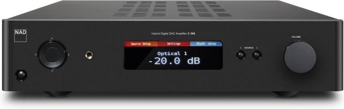 NAD C 368 Hybrid Digitale versterker met Bluetooth - 2x 80W - Zwart - NAD