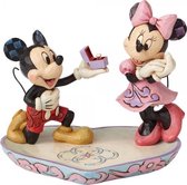 Disney beeldje - Traditions collectie - A Magical Moment - Mickey & Minnie Mouse - Huwelijksaanzoek