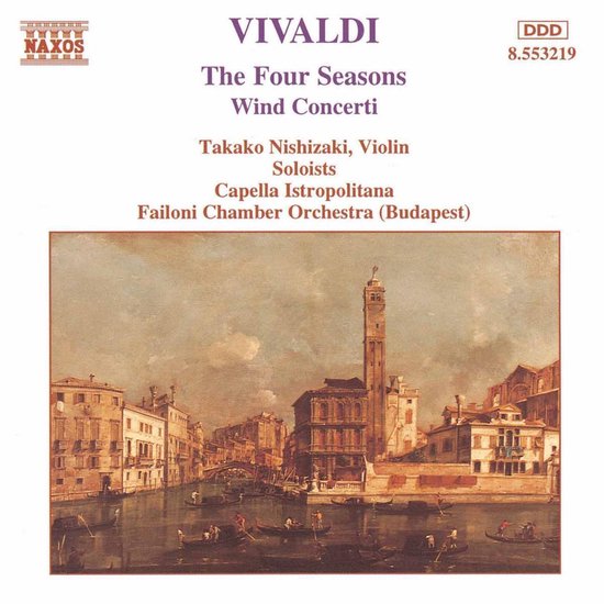 Takako Nishizaki, Capella Istropolitana, Stephen Gunzenhauser - Vivaldi: The Four Seasons & Wind Concerti (CD)