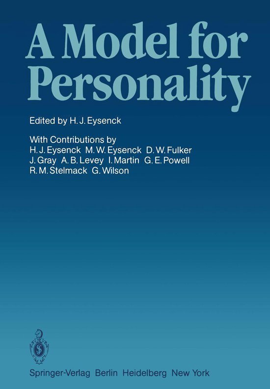 Behavioral Science and Psychology (R0) - A Model for Persona ... - cover