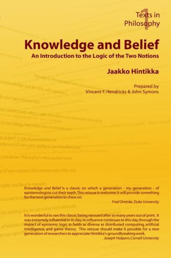 Knowledge and Belief - cover