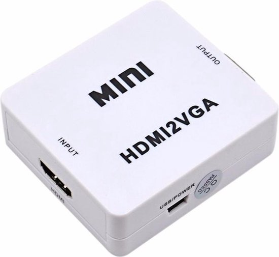 HDMI to VGA Full HD Video Converter with Audio _ White