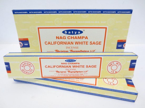 Californian White Sage Nag Champa 12 pakjes à 15gr.
