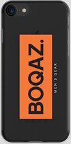BOQAZ. iPhone 7 hoesje - Labelized Collection - Orange print BOQAZ