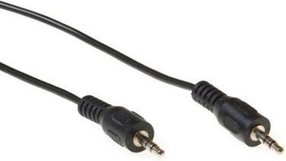 ACT AK2036 3,5mm Stereo Jack Aansluitkabel Male - Male - 2,5 meter