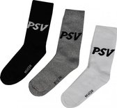 PSV Sportsokken 3-pack - Maat 31-34 - Grijs