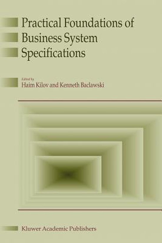Practical Foundations of Business System Specifications - cover