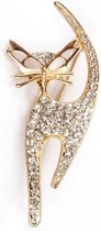 Broche Kat - 7x3 cm