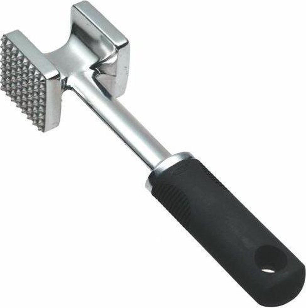 Vleeshamer alum., zwart 23cm