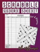 4 Player Scrabble Score Sheet